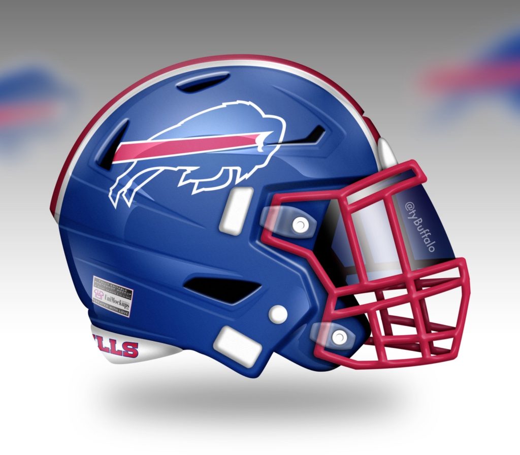 buffalo bills blue helmet