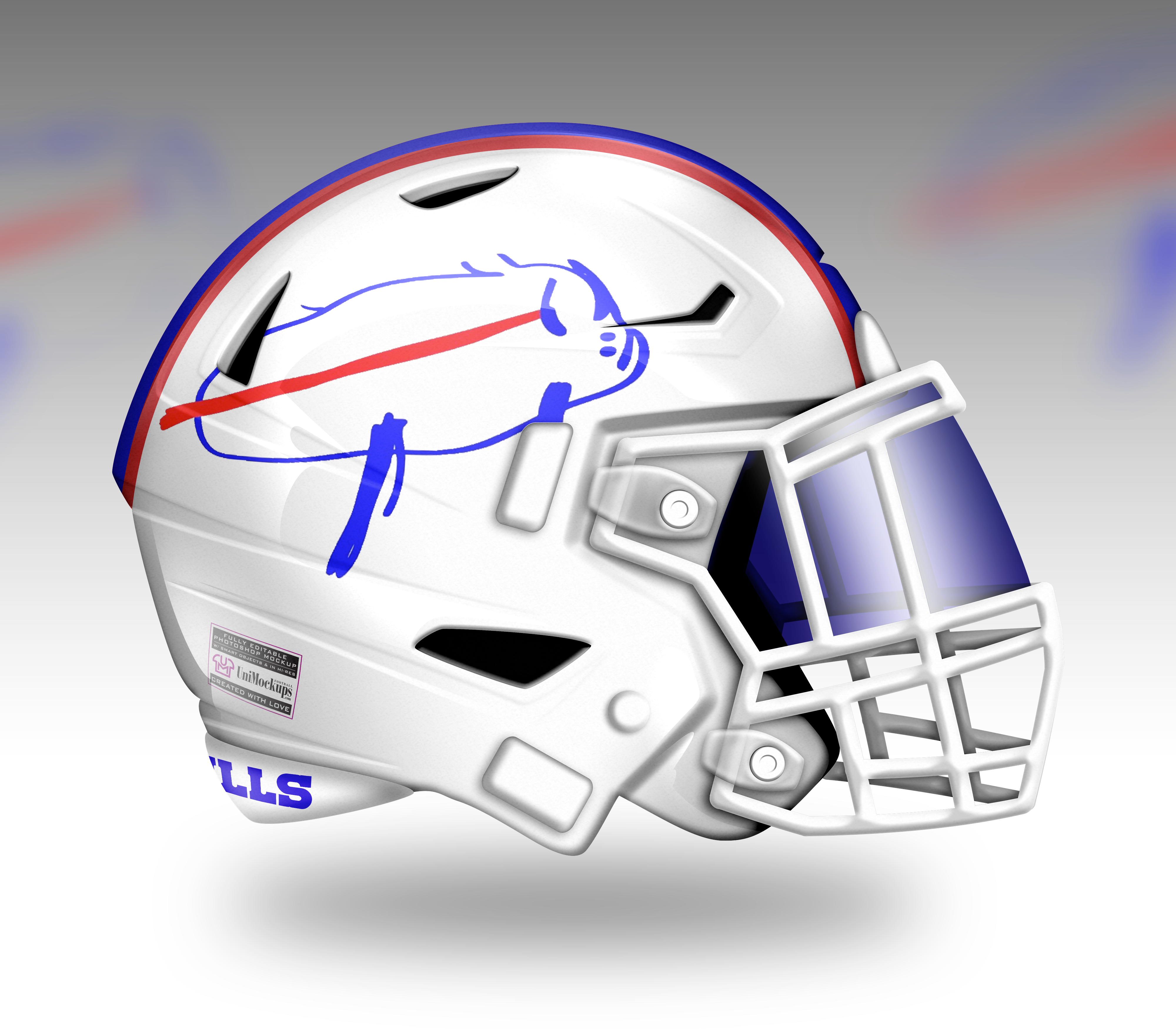 lugt Cape Flipper 5 Concept Helmets the Buffalo Bills Need to Wear - Trainwreck Sports