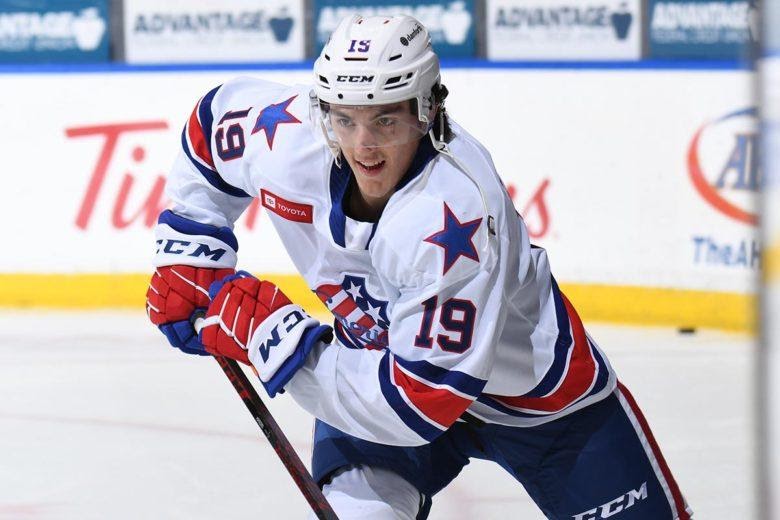 Peyton Krebs (19) on the Rochester Americans

Credit: theahl.com